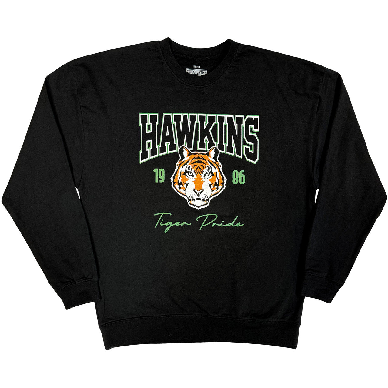 Stranger Things "High School Hawkins" Black Sweatshirt
