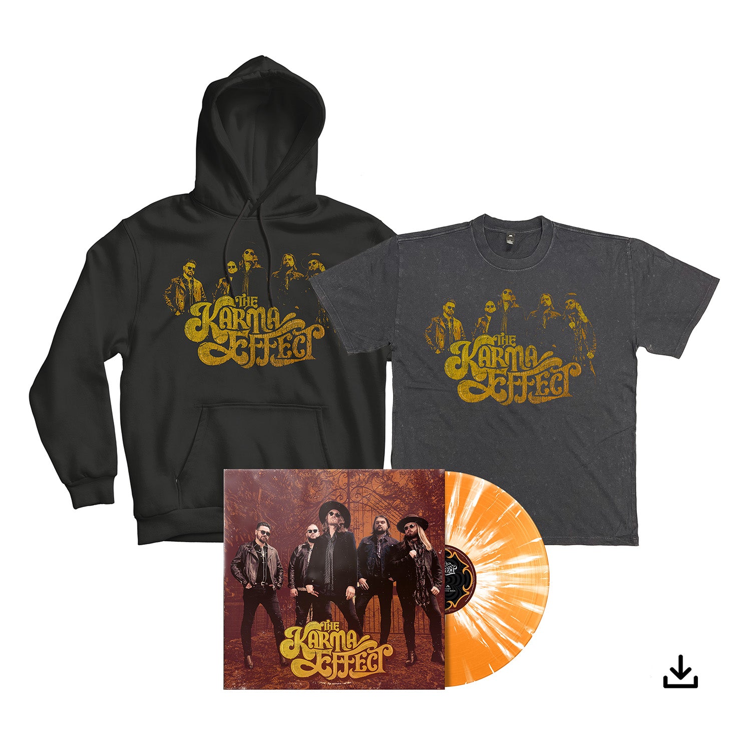 The Karma Effect "The Karma Effect" Splatter Vinyl, T shirt, Hoodie & Download - PRE-ORDER