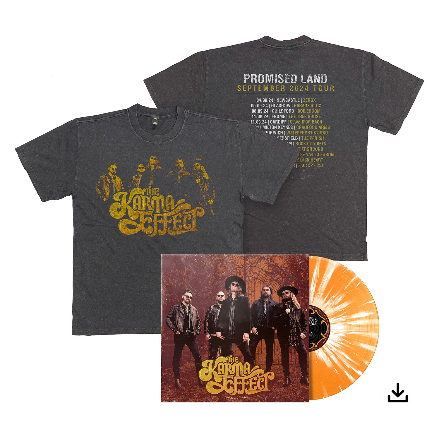 The Karma Effect "The Karma Effect" Splatter Vinyl, T shirt & Download - PRE-ORDER