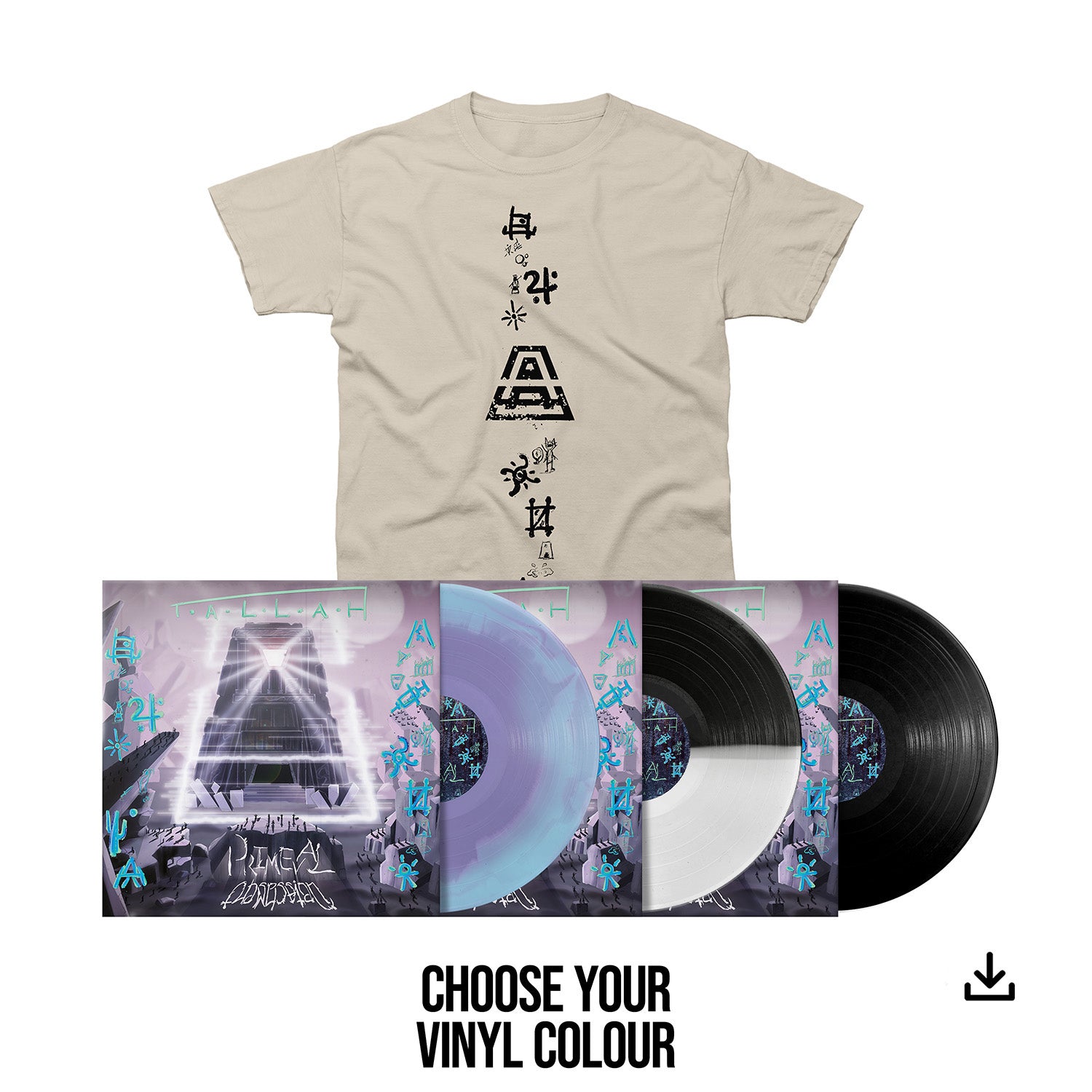 Tallah "Primeval: Obsession // Detachment" Choice of Vinyl, T shirt & Download - PRE-ORDER