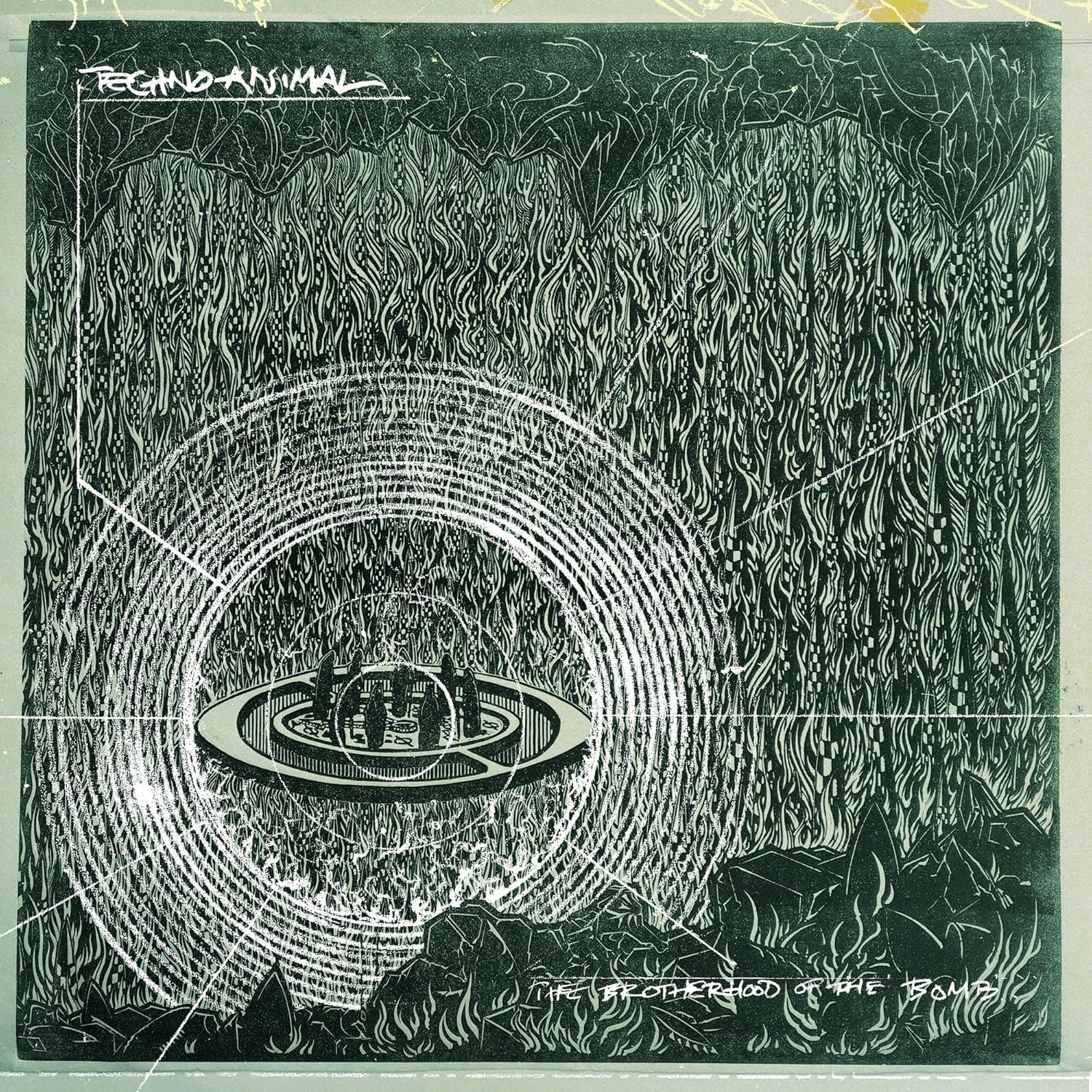 Techno Animal "Brotherhood Of The Bomb" Forest Green / Bloody Red Vinyl