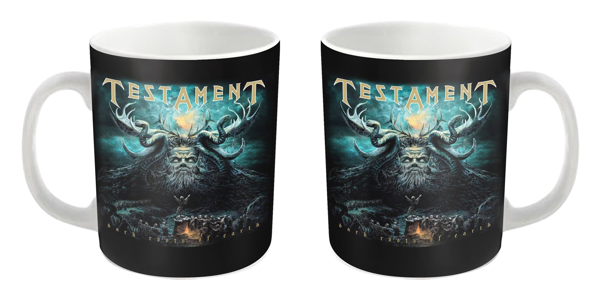 Testament "Dark Roots Of Earth" White Mug