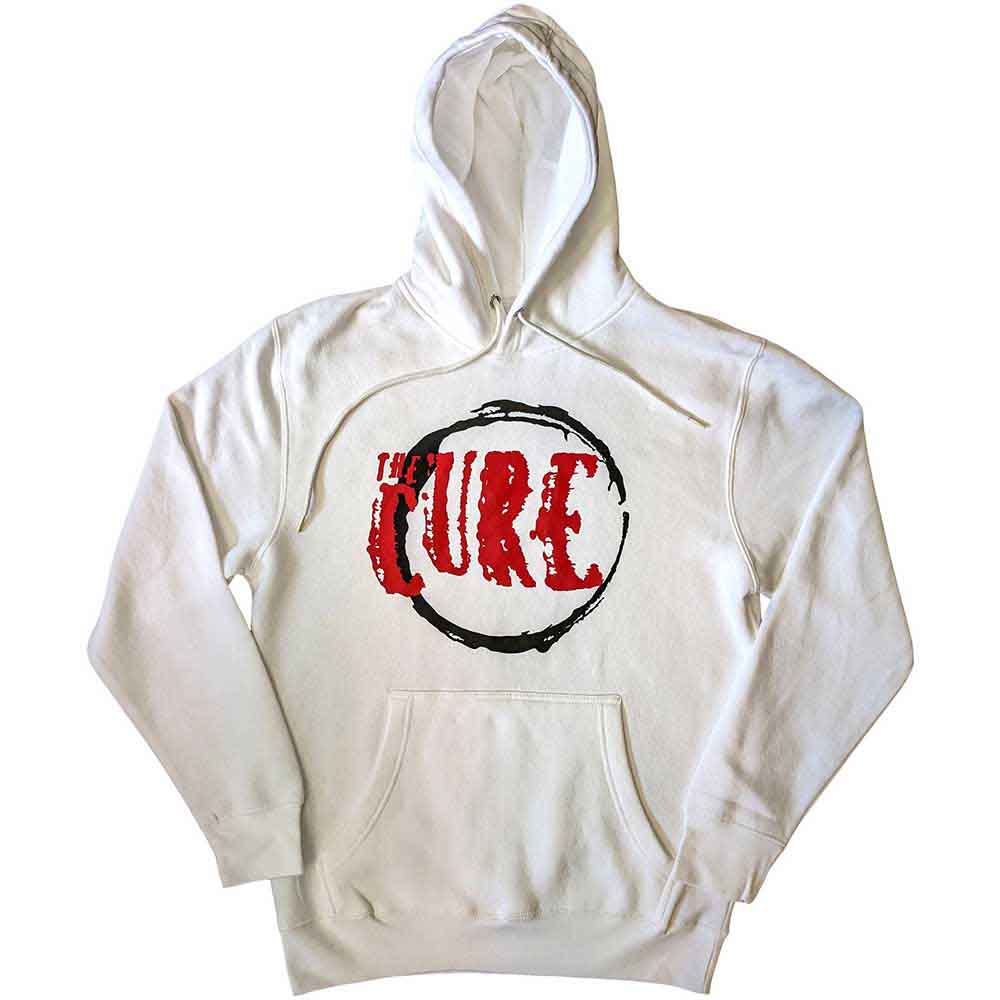 The Cure "Circle Logo" White Pullover Hoodie