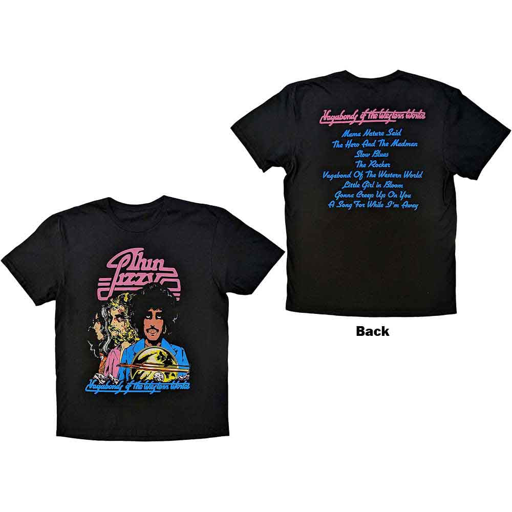 Thin Lizzy "Vagabonds Of The Western World" Black T shirt