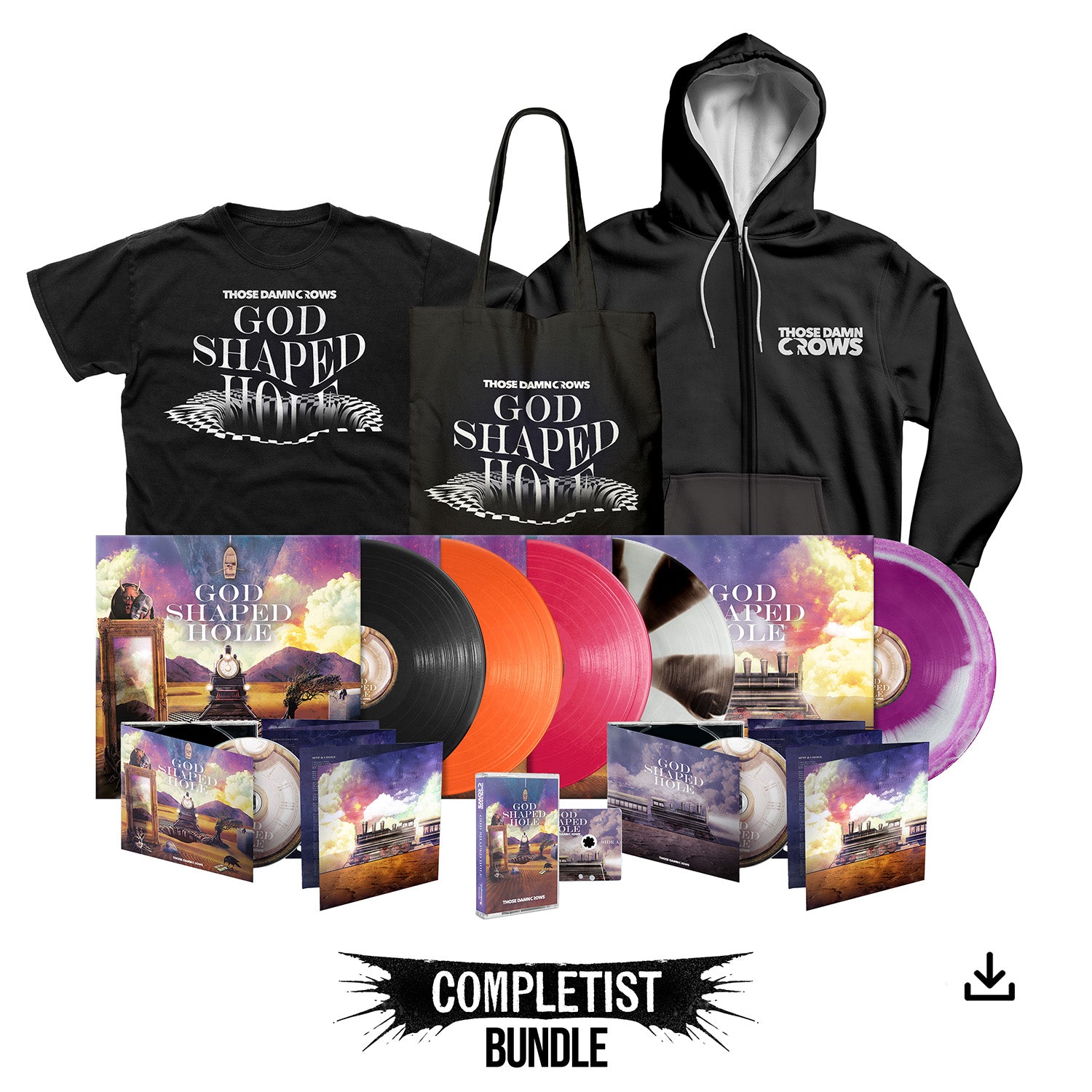 Those Damn Crows "God Shaped Hole" Completist Bundle - PRE-ORDER