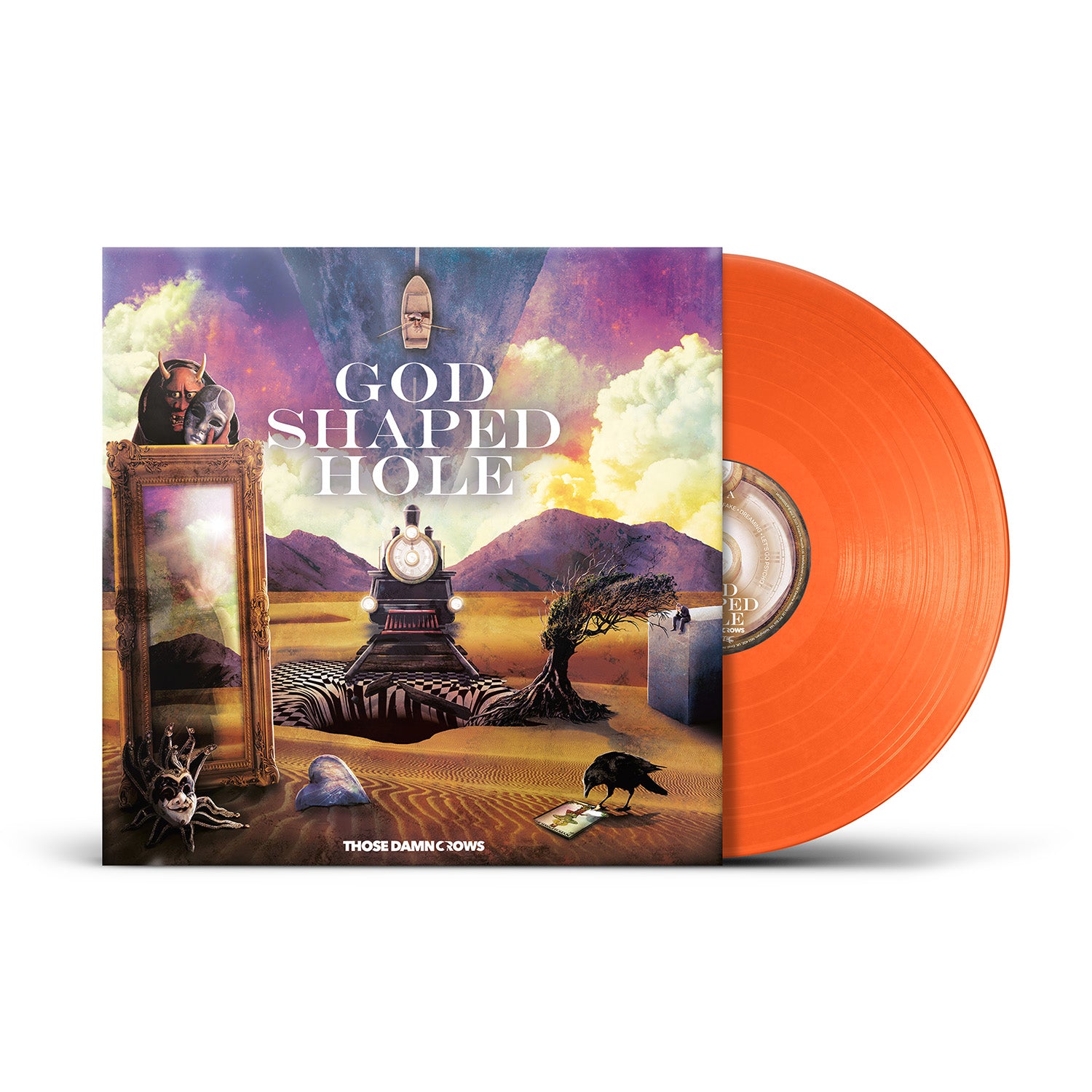 Those Damn Crows "God Shaped Hole" Orange Vinyl w/ 12 Page Booklet & Download (Ltd to 300 copies) - PRE-ORDER