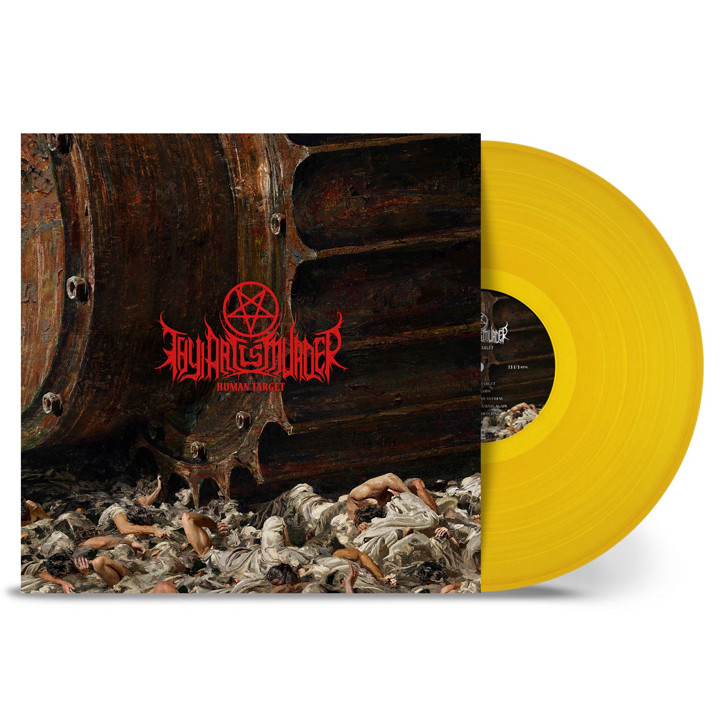 Thy Art Is Murder "Human Target" Gatefold Yellow Vinyl