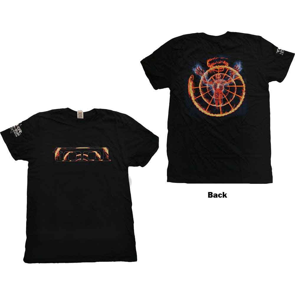 Tool "Flame Spiral" Black T shirt