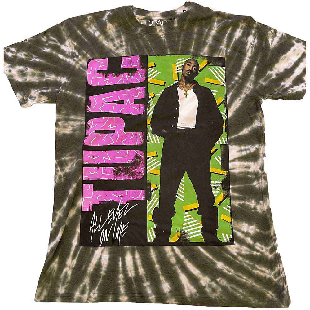 Tupac "All Eyez On Me" Tie Dye T shirt