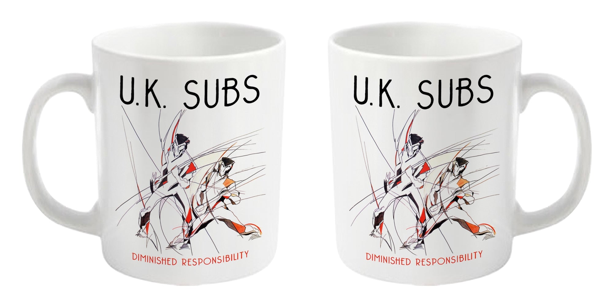 UK Subs "Diminished Responsibility" White Mug