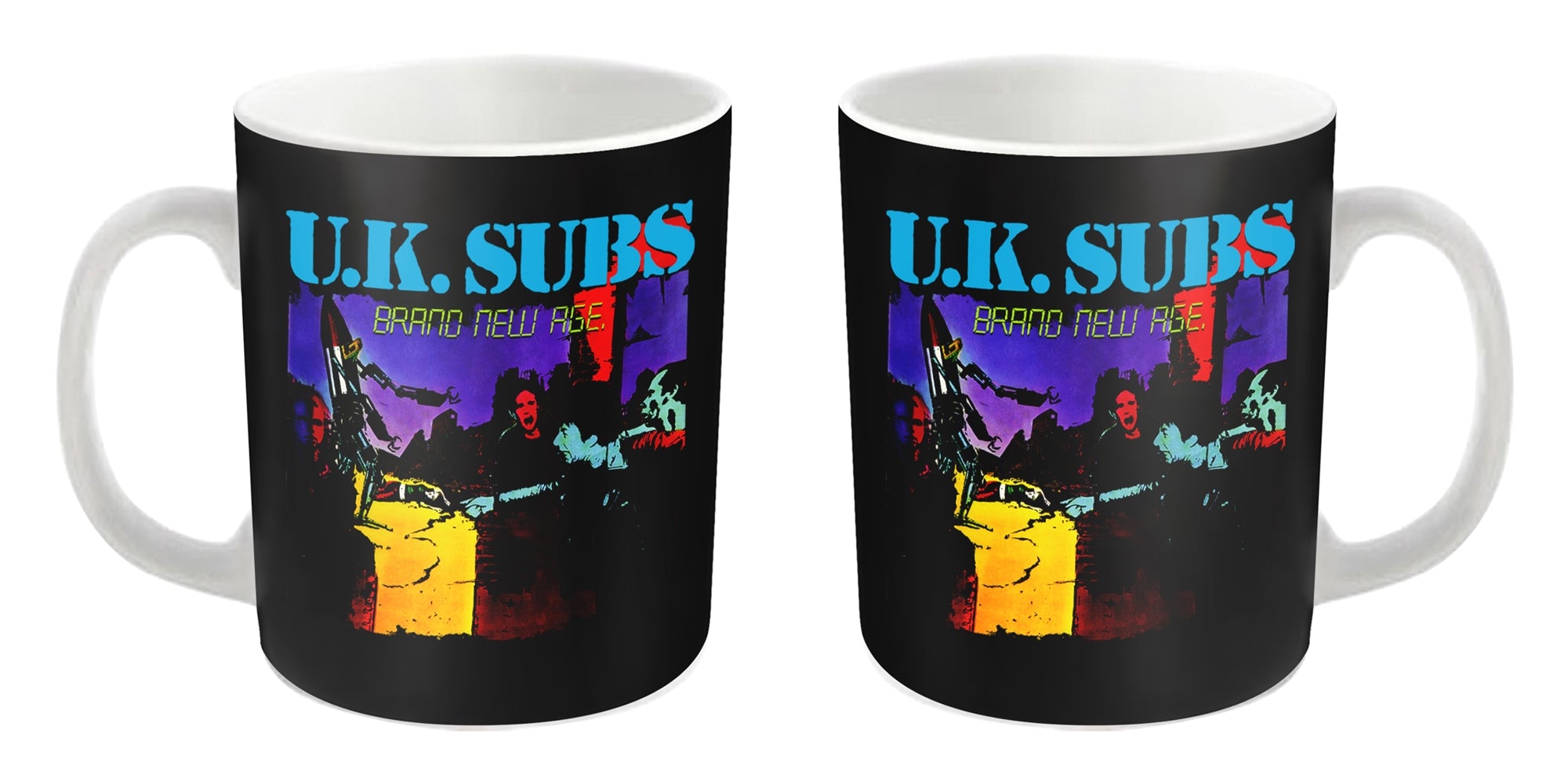 UK Subs "Brand New Age" White Mug