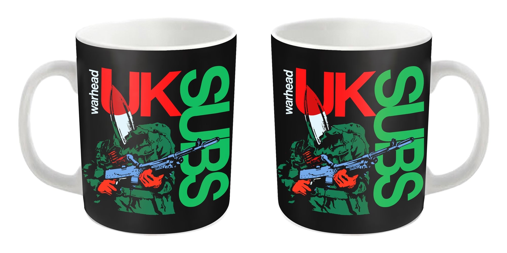 UK Subs "Warhead" White Mug