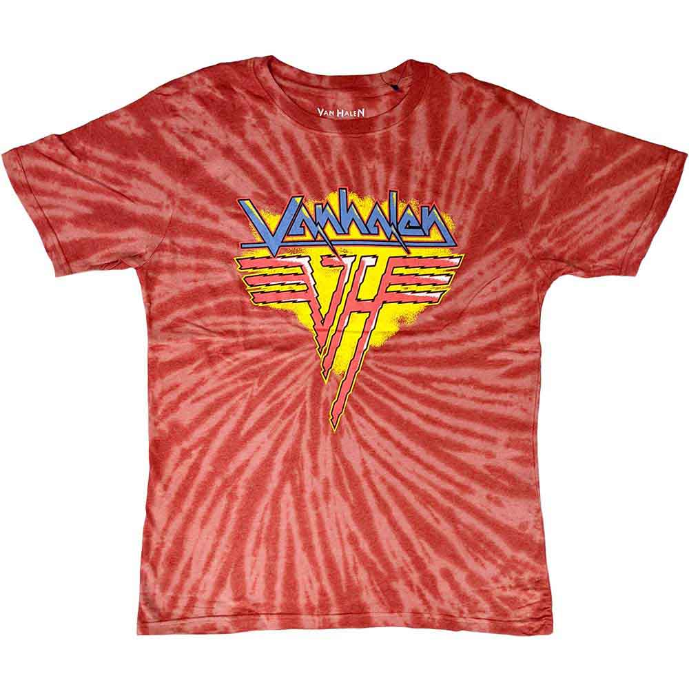 Van Halen "Jagged Logo" Red Tie Dye T shirt