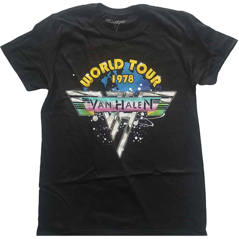 Van Halen "World Tour 78" Black T shirt