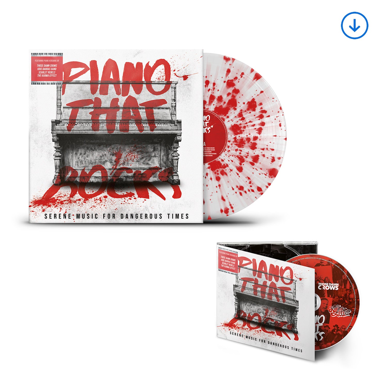 Var. "Piano That Rocks" Audiophile Bundle - Colour Vinyl, Digipak CD & Download - PRE-ORDER