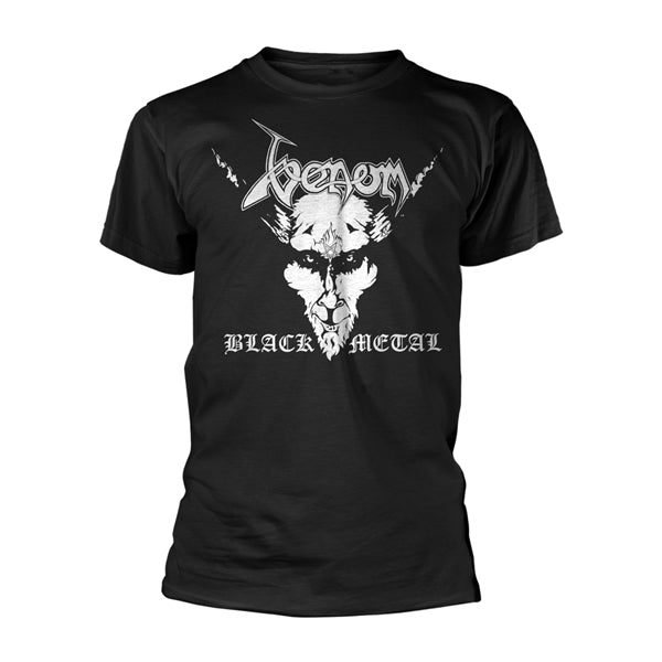 Venom "Black Metal - White Print" T shirt