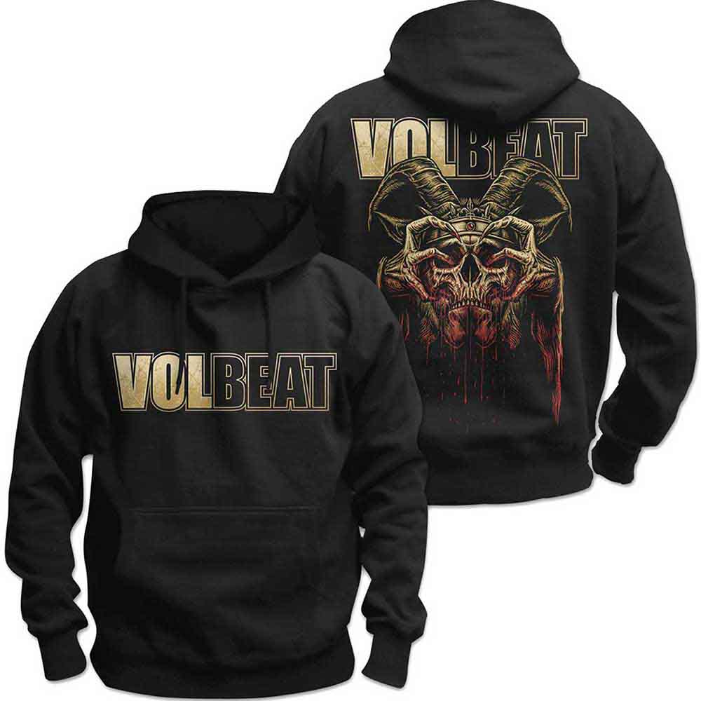 Volbeat "Bleeding Crown Skull" Black Pullover Hoodie