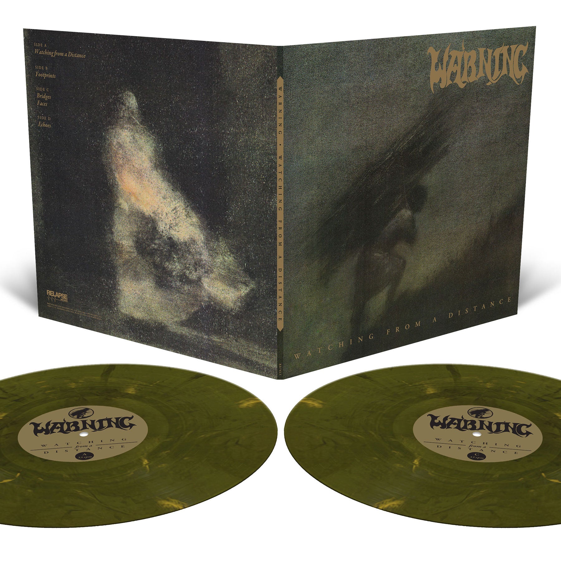 Warning "Watching From A Distance" Gatefold 2x12" Marble Vinyl - PRE-ORDER