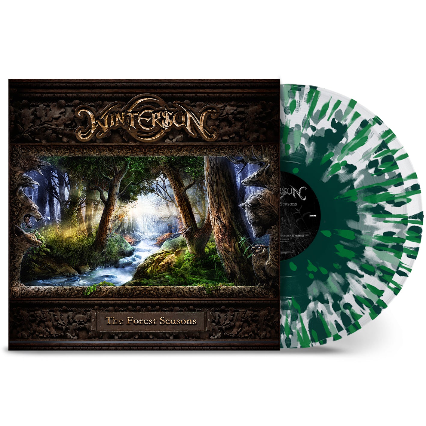 Wintersun "The Forest Seasons" 2x12" Clear / Green Splatter Vinyl - PRE-ORDER