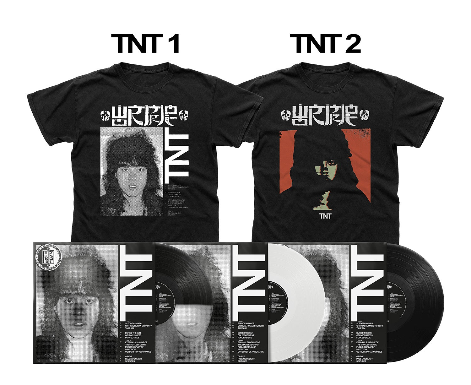 Wormrot "TNT" Choice of Vinyl, Choice of T shirt & Download - PRE-ORDER