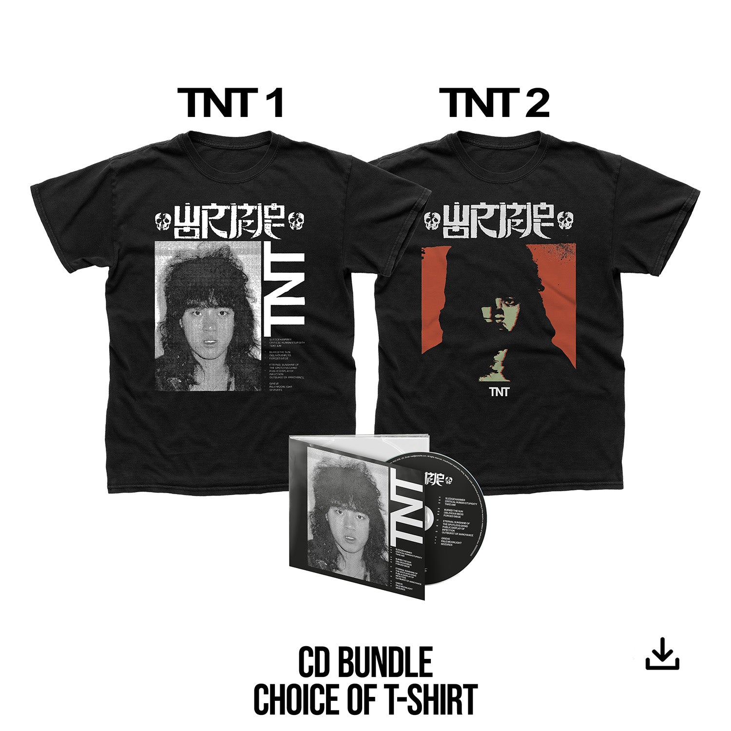 Wormrot "TNT" Digipak CD, Choice of T shirt & Download - PRE-ORDER