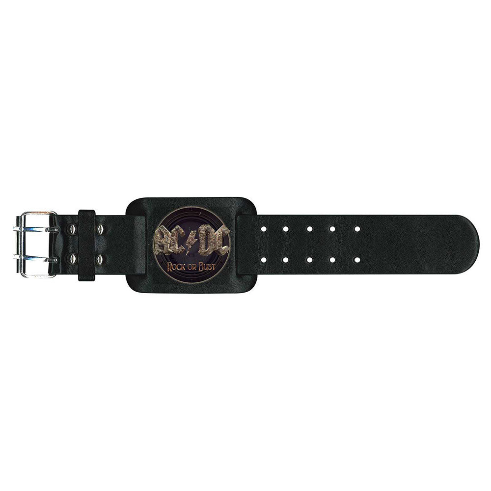 AC/DC "Rock Or Bust" Leather Wrist Strap