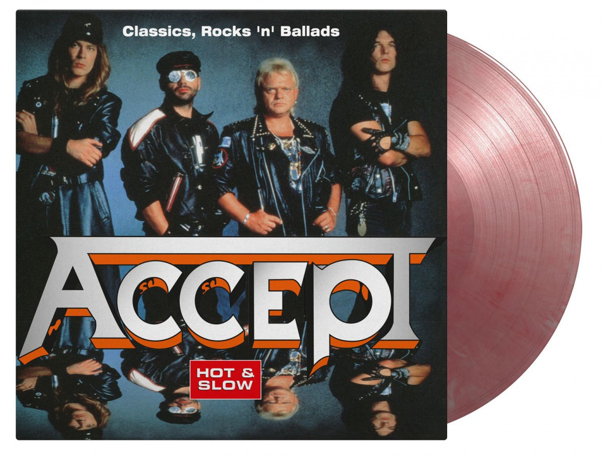 Accept "Hot & Slow - Classics Rock n Roll Ballads" Silver / Red Marble Vinyl