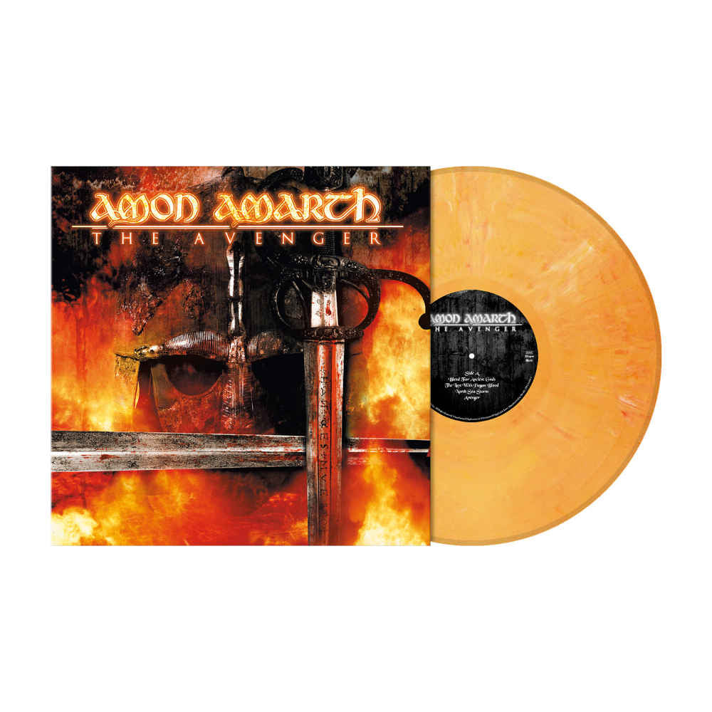 Amon Amarth "The Avenger" Pastel Orange Marbled Vinyl