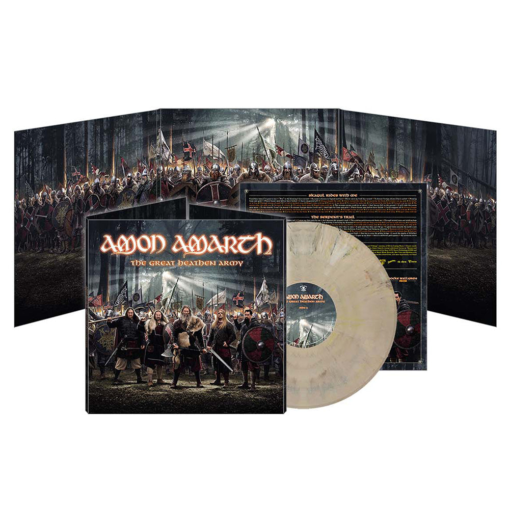 Amon Amarth "The Great Heathen Army" Fur Off White Marbled Vinyl