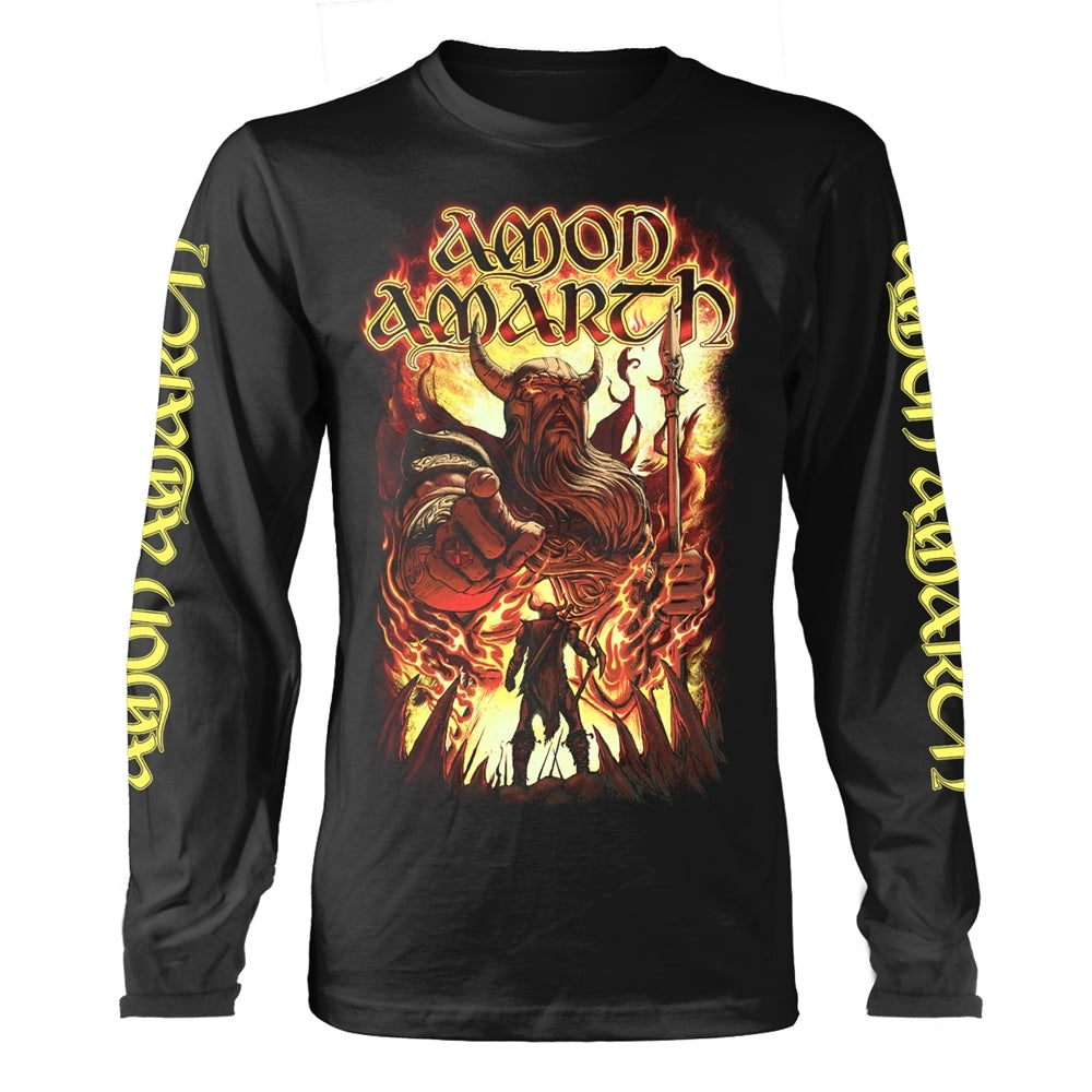 Amon Amarth "Oden Wants You" Black Long Sleeve T shirt
