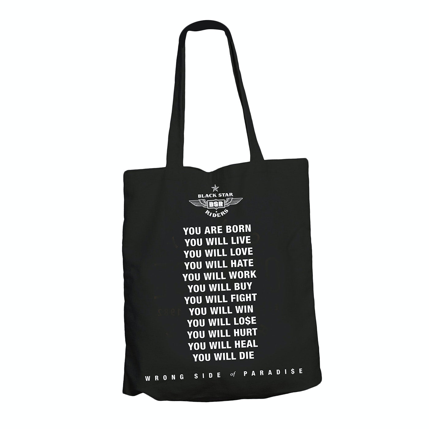 Black Star Riders "Wrong Side Of Paradise" Tote Bag