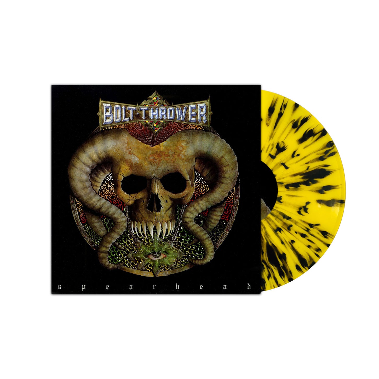 Bolt Thrower "Cenotaph / Spearhead" FDR Yellow / Black Splatter Vinyl