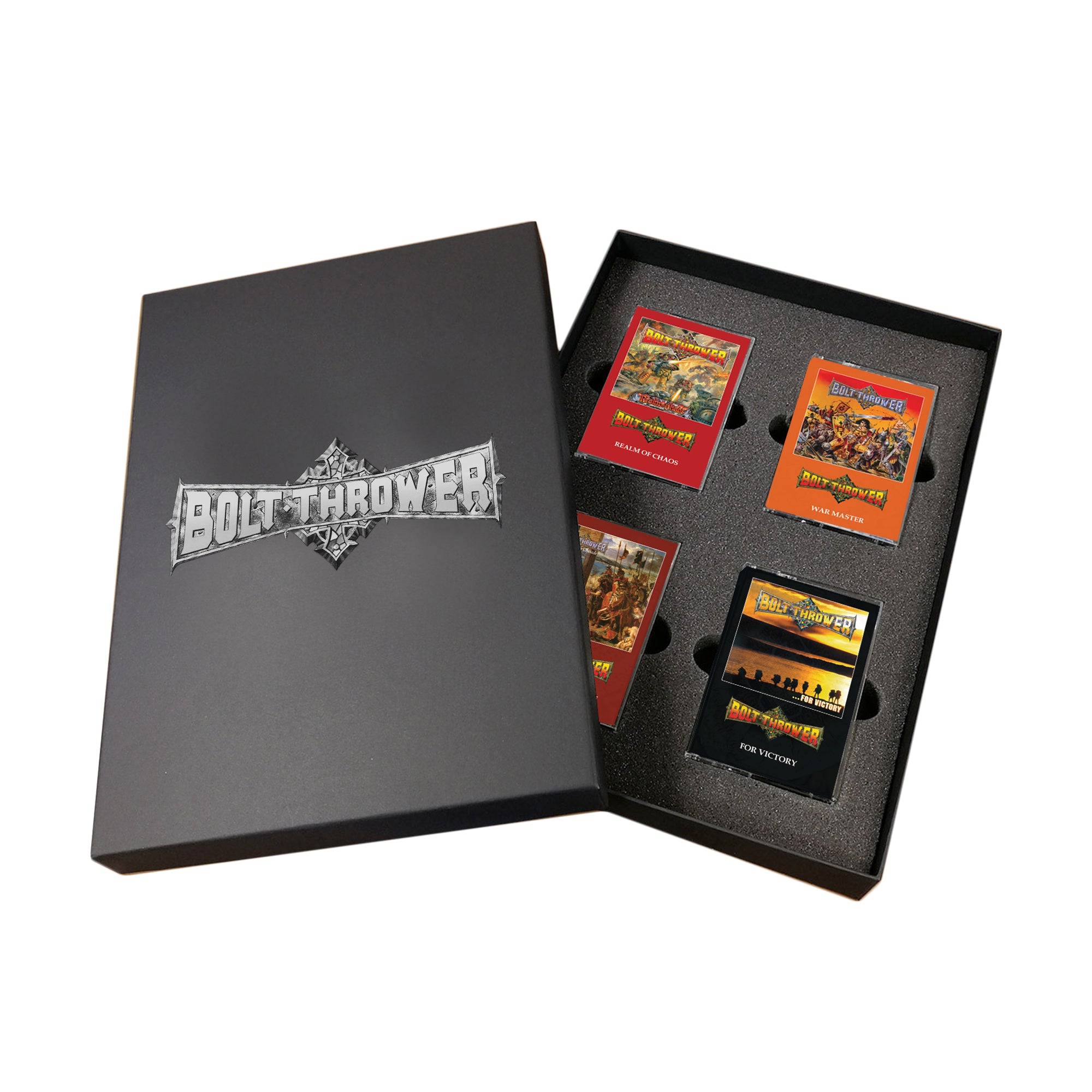 Bolt Thrower "Realm Of Chaos / War Master / The IVth Crusade / For Victory" 4 Cassette Tape Box Sets