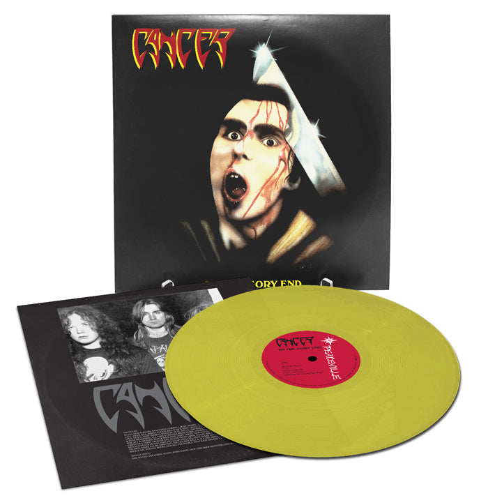 Cancer "To The Gory End" Yellow Vinyl