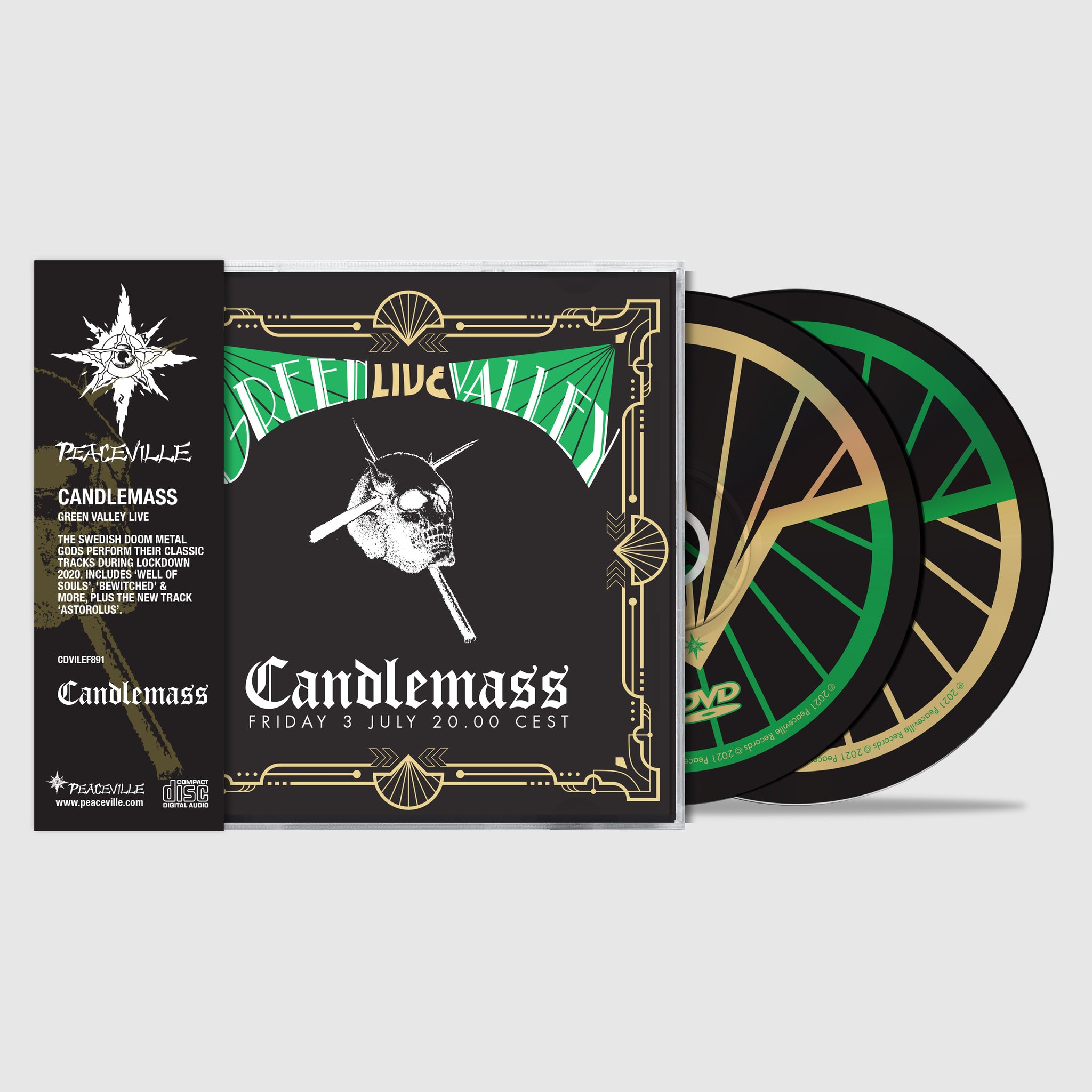 Candlemass "Green Valley Live" CD/DVD