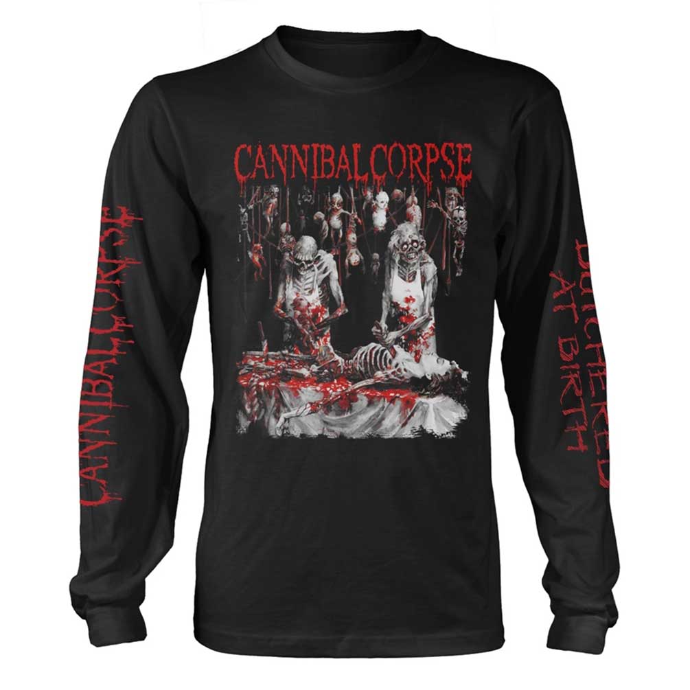 Cannibal Corpse "Butchered At Birth Explicit" Black Long Sleeve T shirt