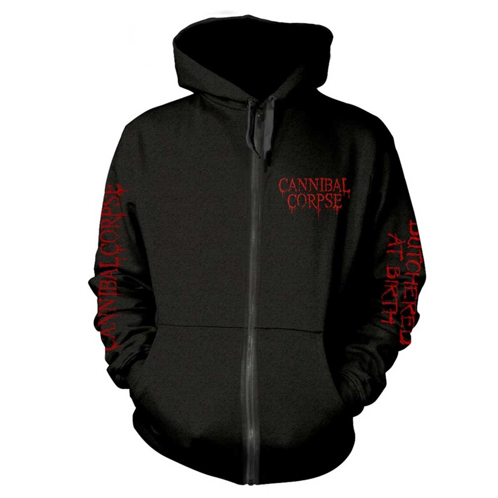 Cannibal Corpse "Butchered At Birth Explicit" Zip Hoodie