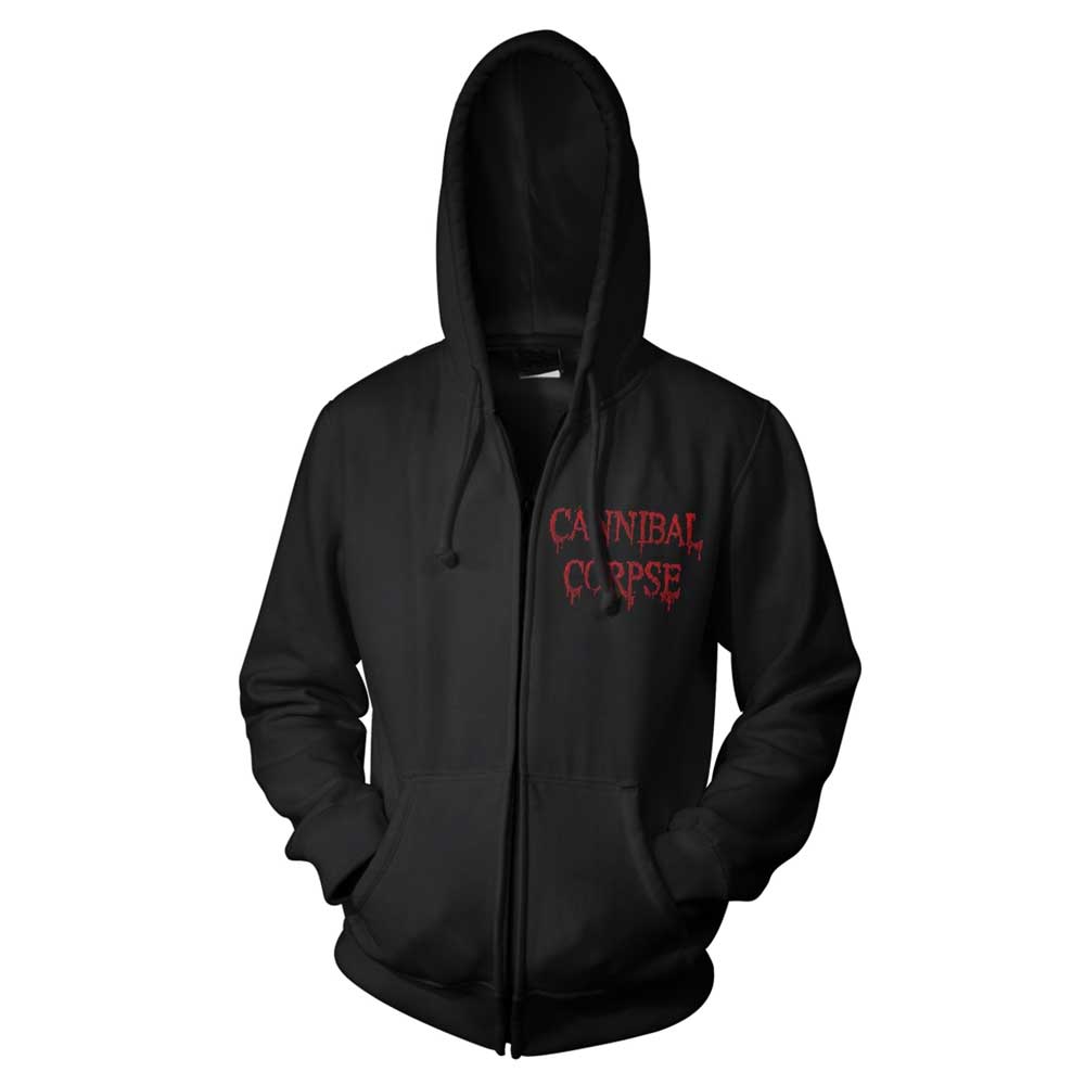 Cannibal Corpse Red Before Black Zip Hoodie Earache Records Ltd
