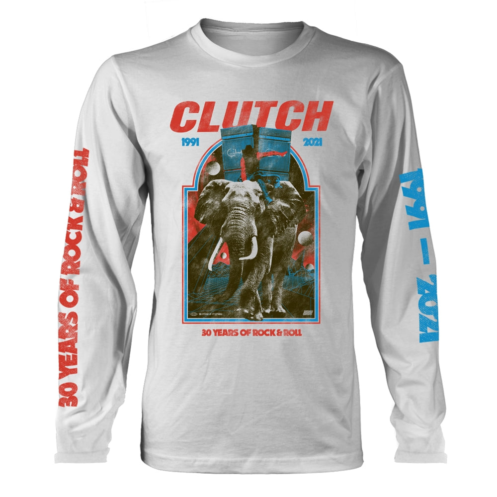 Clutch "Elephant" White Long Sleeve T shirt