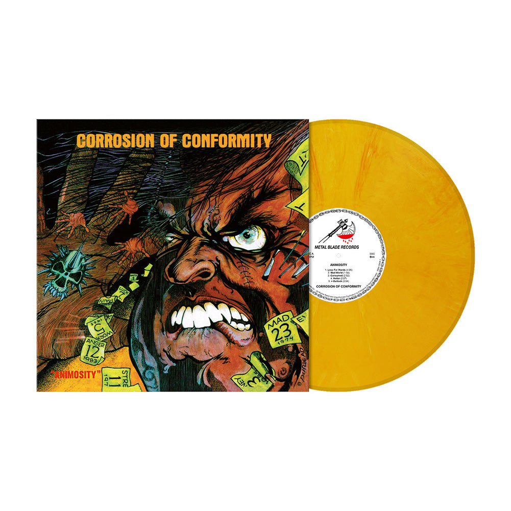 Corrosion Of Conformity "Animosity" Yellow Orange Marble Vinyl