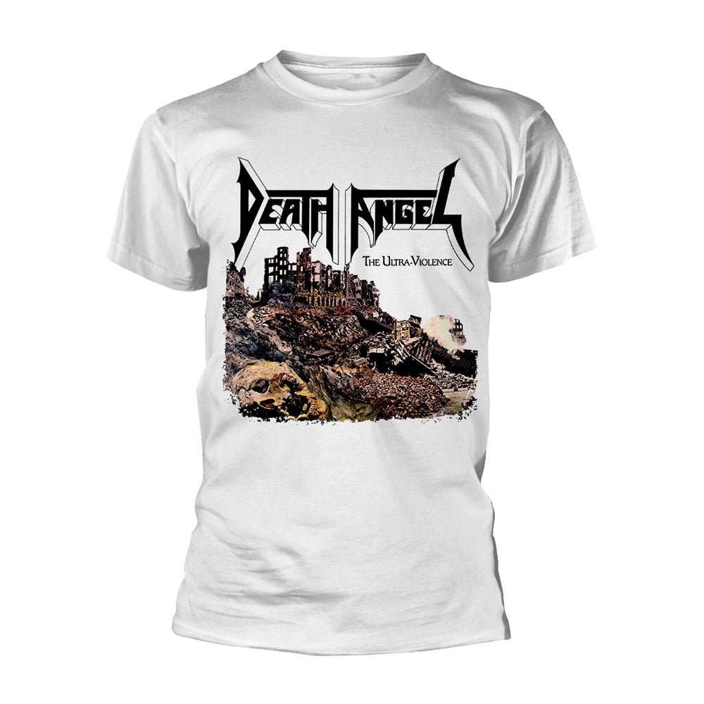 Death Angel "The Ultra-Violence" White T shirt