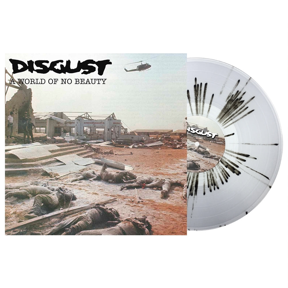 Disgust "A World Of No Beauty / Thrown Into Oblivion" Clear / Black Splatter Vinyl