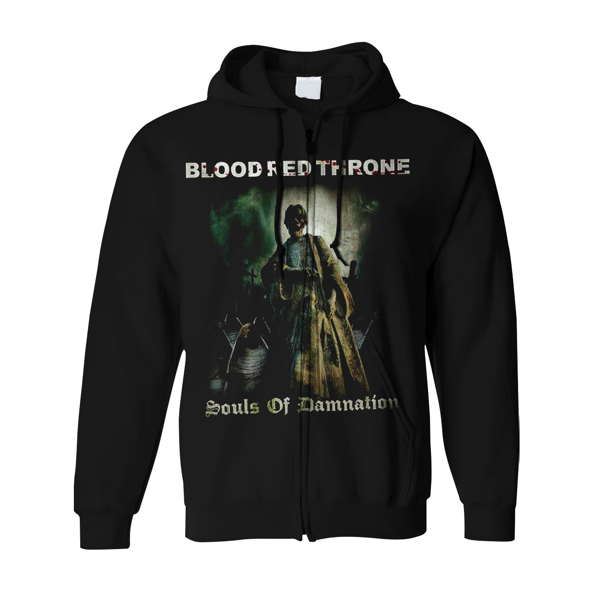 Blood Red Throne "Souls Of Damnation" Zip Hoodie