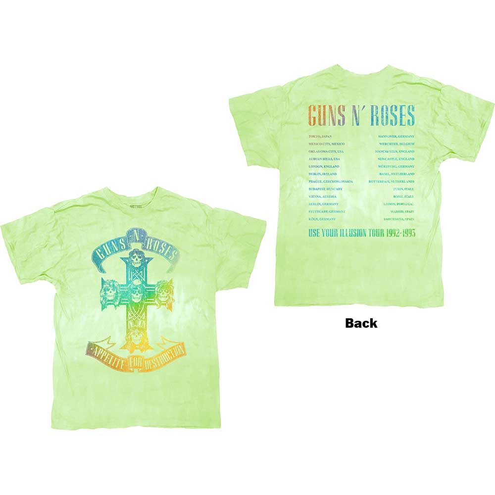 Guns 'n' Roses "Use Your Illusion Tour" Dye Wash T shirt