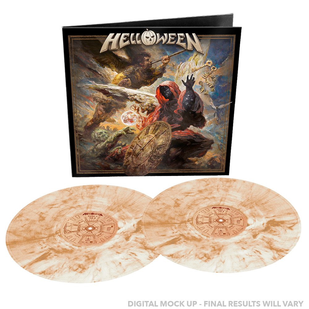 Helloween "Helloween" Gatefold 2x12" Brown / Cream White Marbled Vinyl