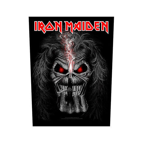 Iron Maiden "Eddie Candle Finger" Back Patch