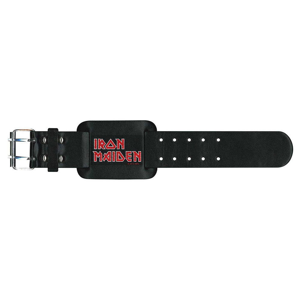 Iron Maiden "Logo" Leather Wrist Strap