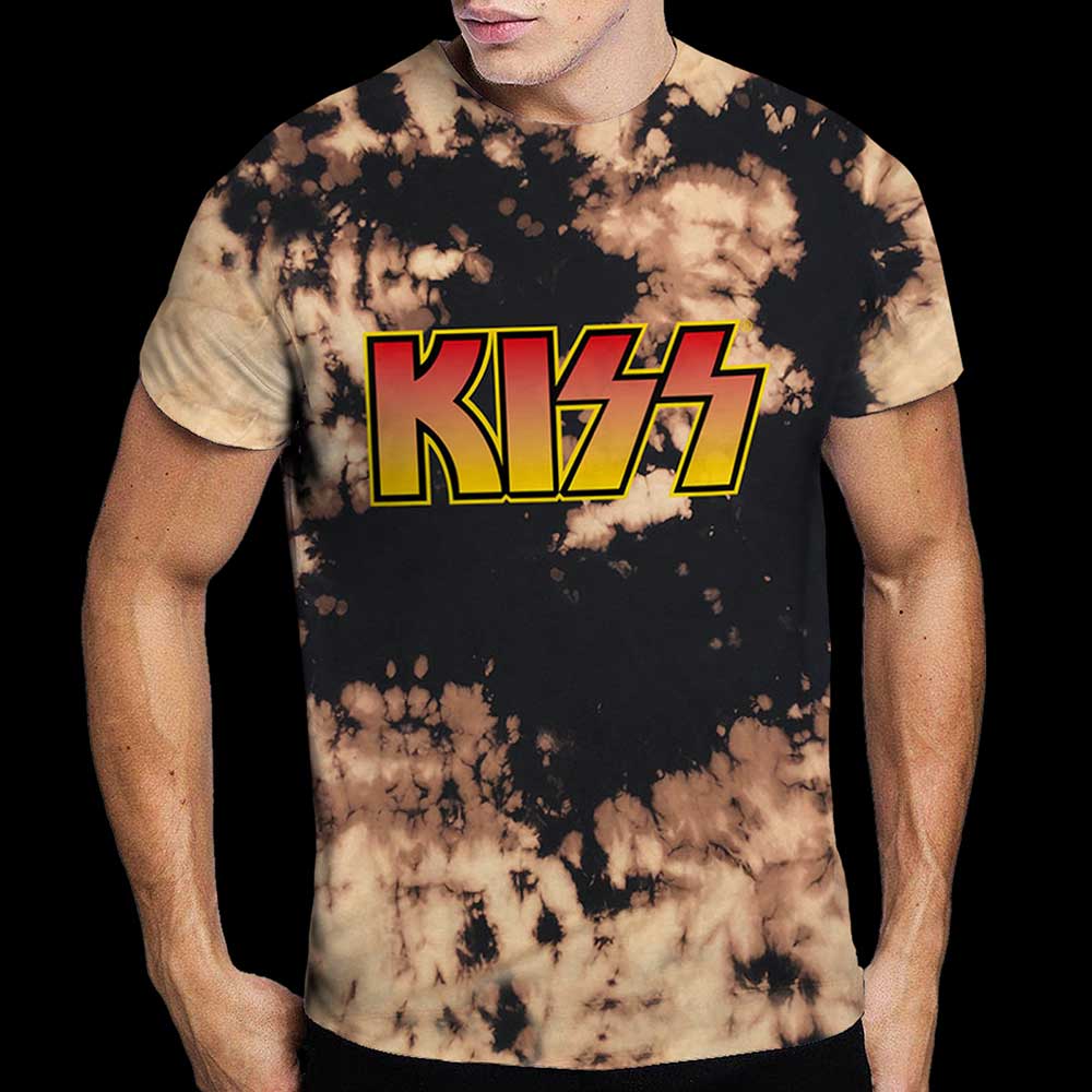 Kiss "Classic Logo" Dip Dye T shirt