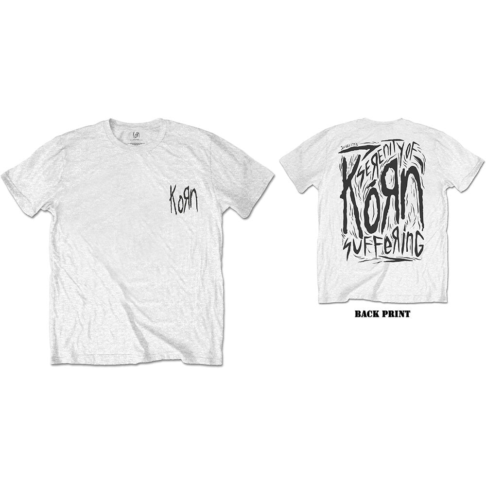Korn "Scratched Type" T shirt