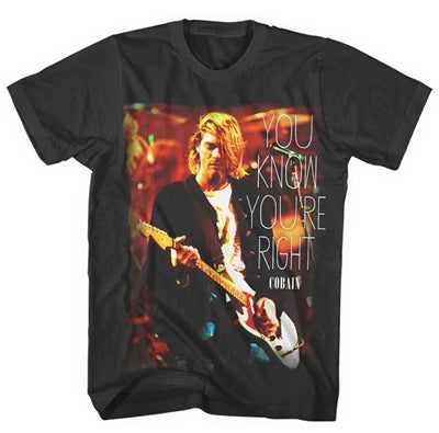 Kurt Cobain "You Know You're Right" T shirt